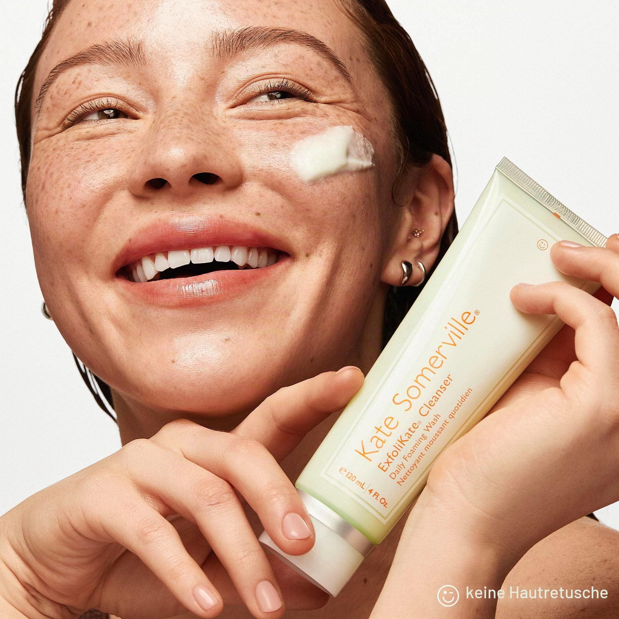 Kate Somerville ExfoliKate Cleanser – Daily Exfoliating Foaming Face Wash – Clinically Formulated Glycolic Acid and Lactic Acid Gentle Facial Scrub, 1.7 Fl Oz