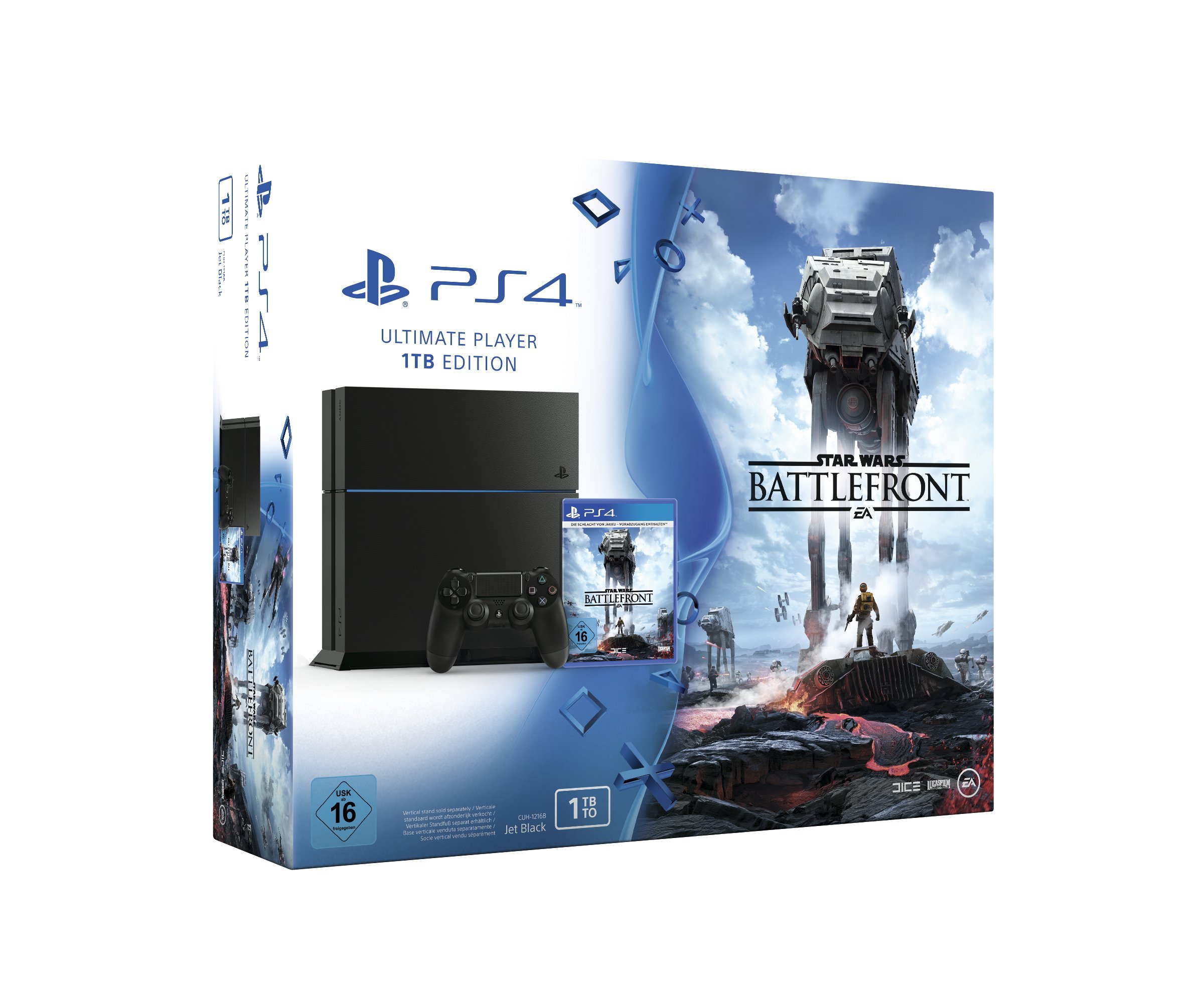 PlayStation 4 - Konsole (1TB) inkl. Star Wars Battlefront Standard 