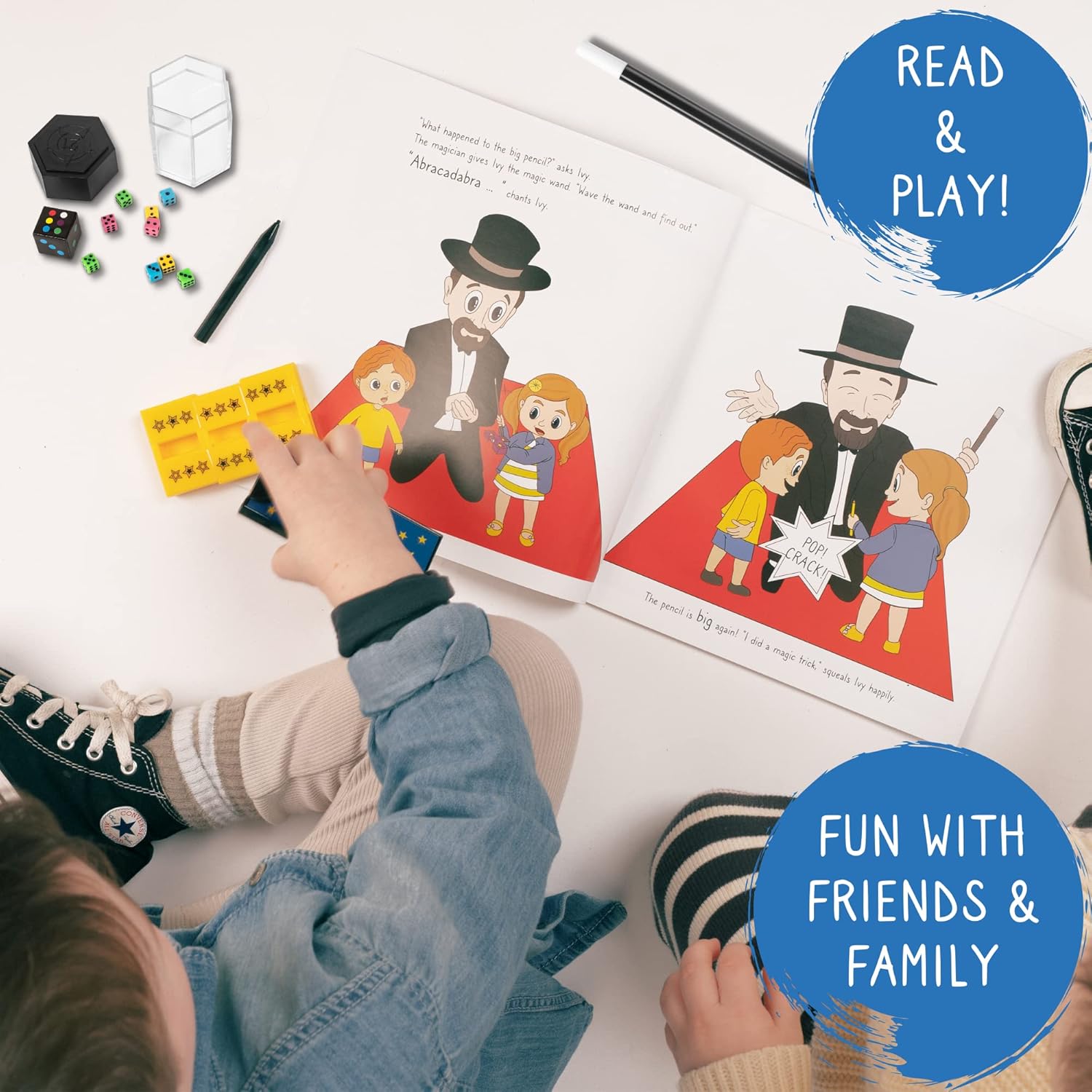 Magic Set for Kids Ages 3-7, Beginner Magic Tricks Kit with Props & Video Tutorials, Explore Disappearing Coin, Pencil Slicer - Image 5
