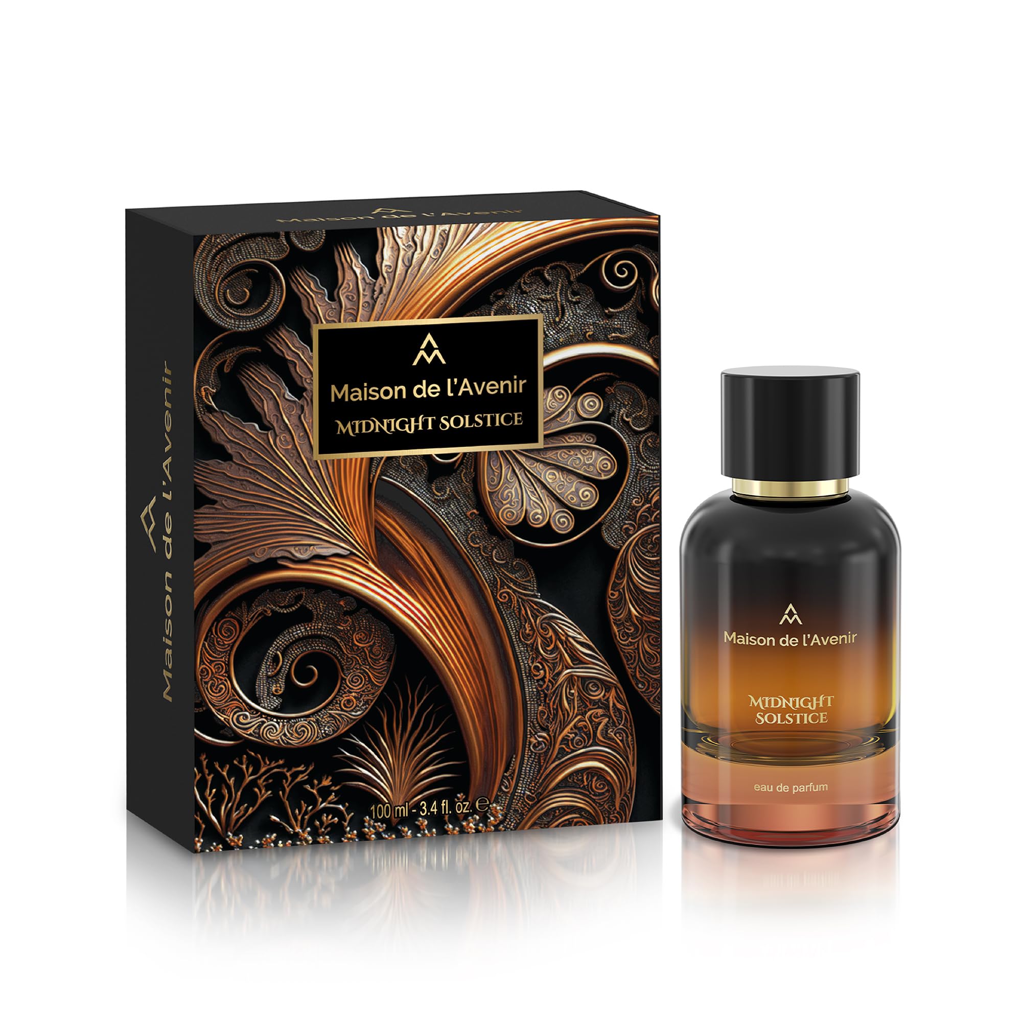 Maison de l'Avenir Midnight Solstice – ZENITH COLLECTION | Oriental Woody Fragrance | Unisex Cologne & Perfume | Natural & Essential Oils | Eau de