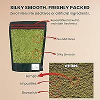 Vista 3 de EVARA Moringa en polvo orgánico (12 onzas/11.99 oz) Polvo de hoja de moringa 100% puro y orgánico con nutrientes vitales Para una fuerte