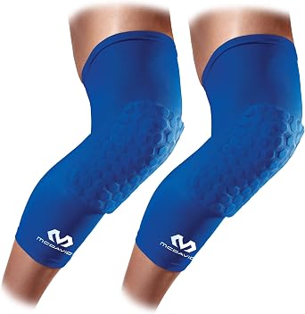 Knee Compression Sleeves McDavid Hex Knee Pads Compression Leg Sleeve for Basketball, Volleyball, Weightlifting, and More - Pair of Sleeves