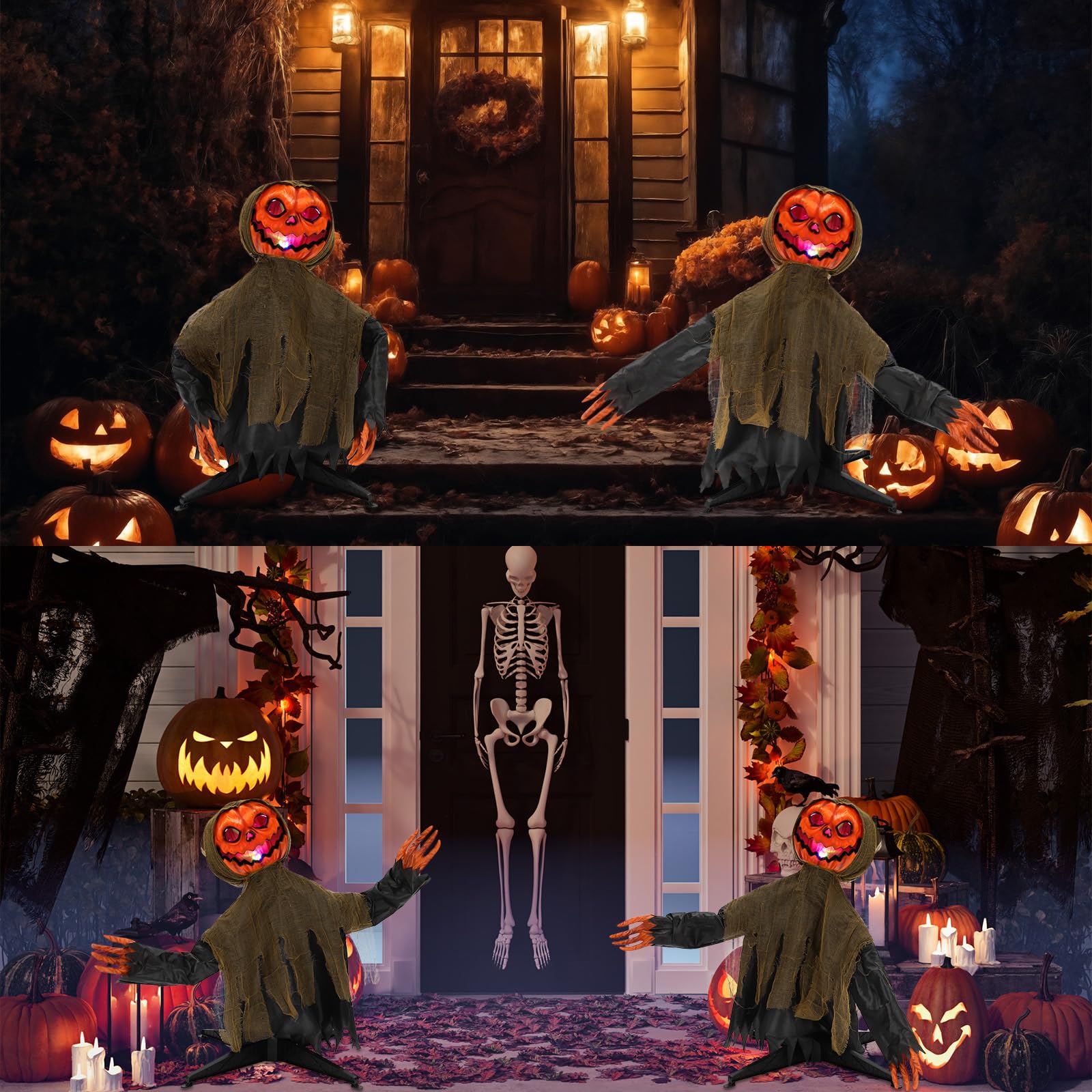 Amazon.com: AceOrbit 1 Pcs 3.5 ft Halloween Animatronics Pumpkin