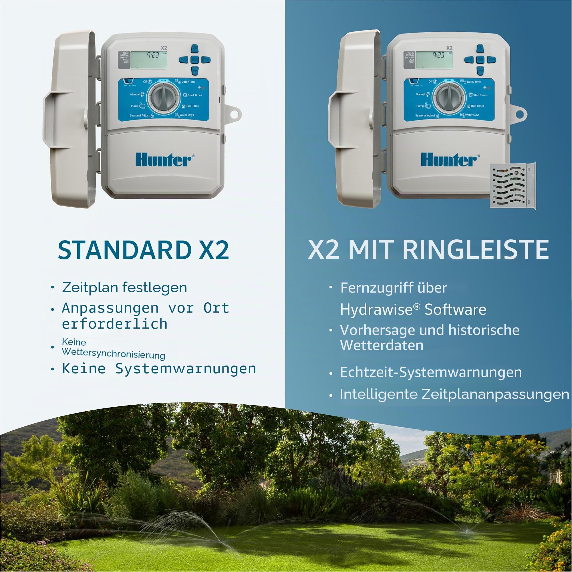 Hunter WAND Smart WiFi Modul für X2 Sprinkler Controller, Hydrawise App, Remote Scheduling, 2.4GHz WiFi Only, Support Bluetooth, Wi-Fi Direct & WPS Setup