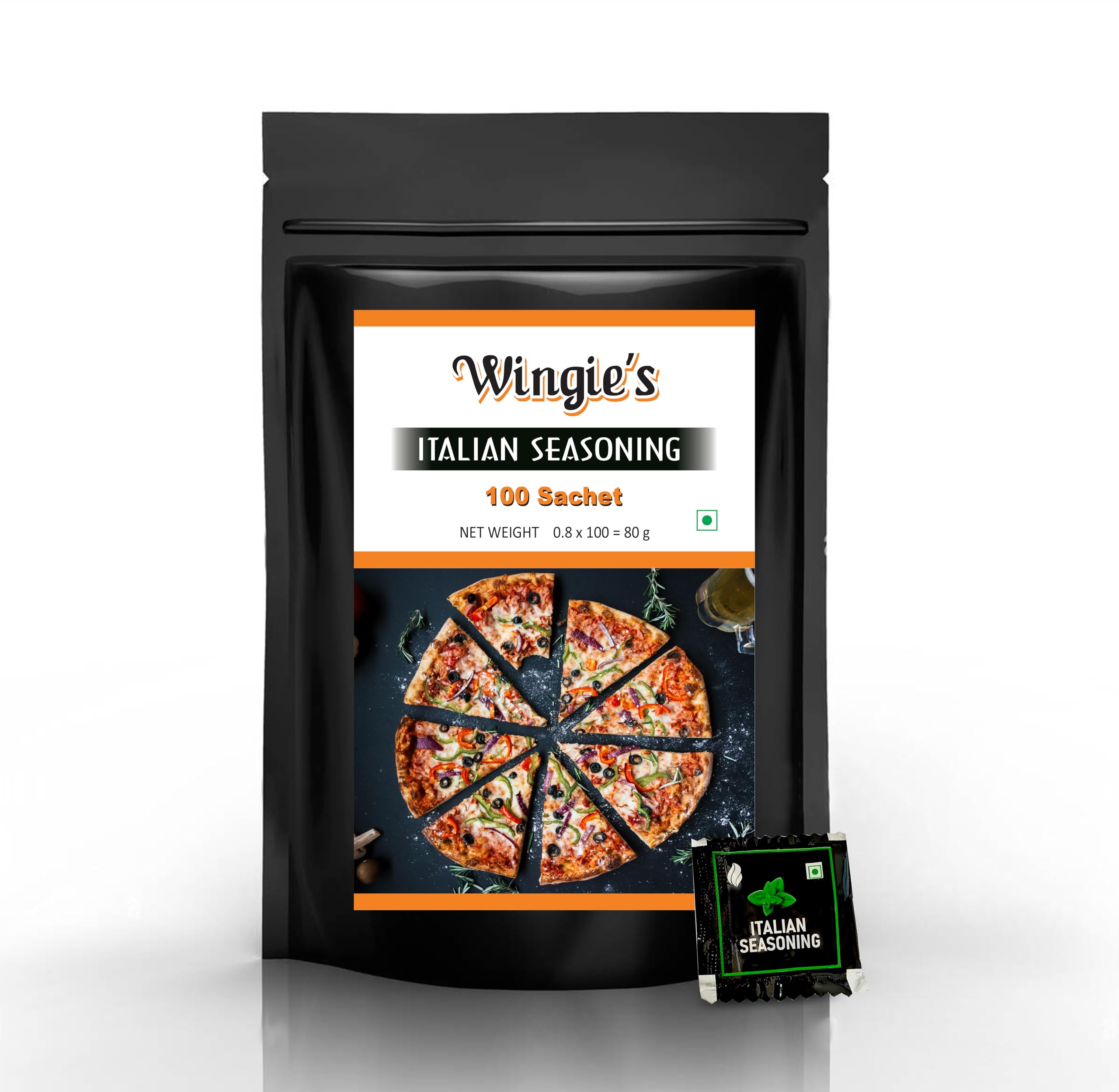 Wingies Italian Seasoning 80Gr Classic Blend of Herbs, Best Seasoning for Pizza, Pasta, and All Italian Dishes (100 Sachet) (B09KCH9541) Amazon Price History, Amazon Price Tracker