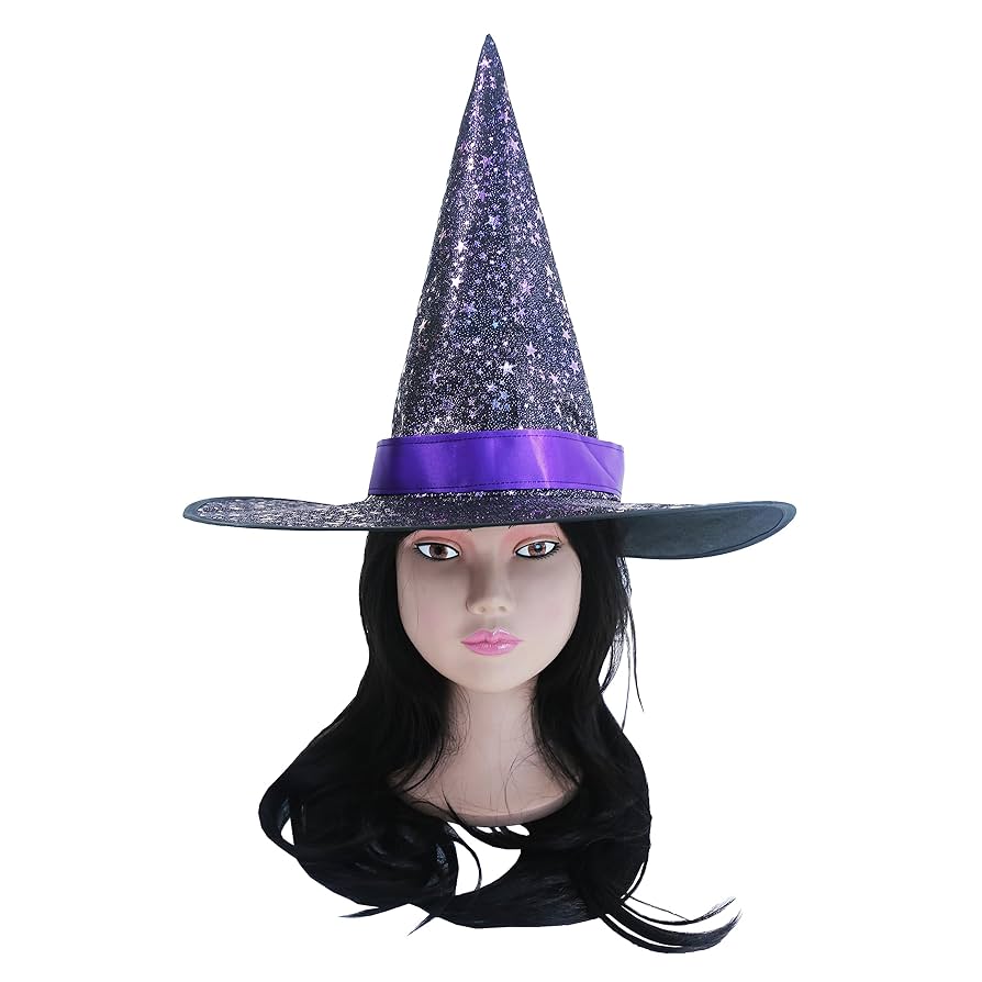 Amazon.co.jp: [Hooin] きらめく星空のハロウィーン帽子。 魅惑