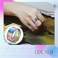 Vista 5 de Hicarer 2 piezas de herramientas de apertura de anillo de salto, herramientas de apertura de anillo de salto de acero inoxidable, abridor de anillo