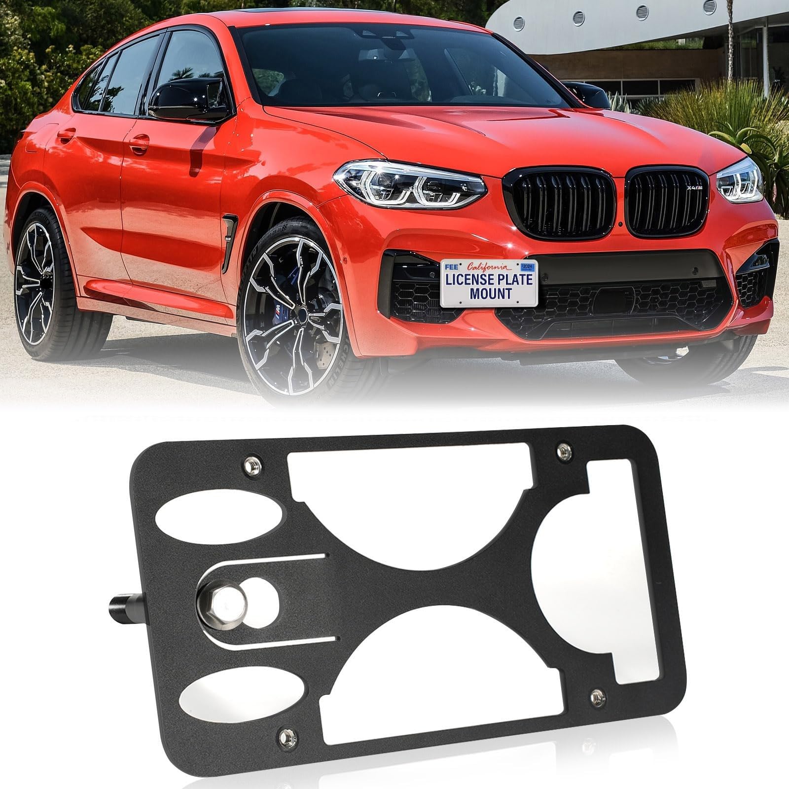 Tow Hook License Plate Mount - BMW 4 Series Gran Coupe (GC) Non-M / No PDC