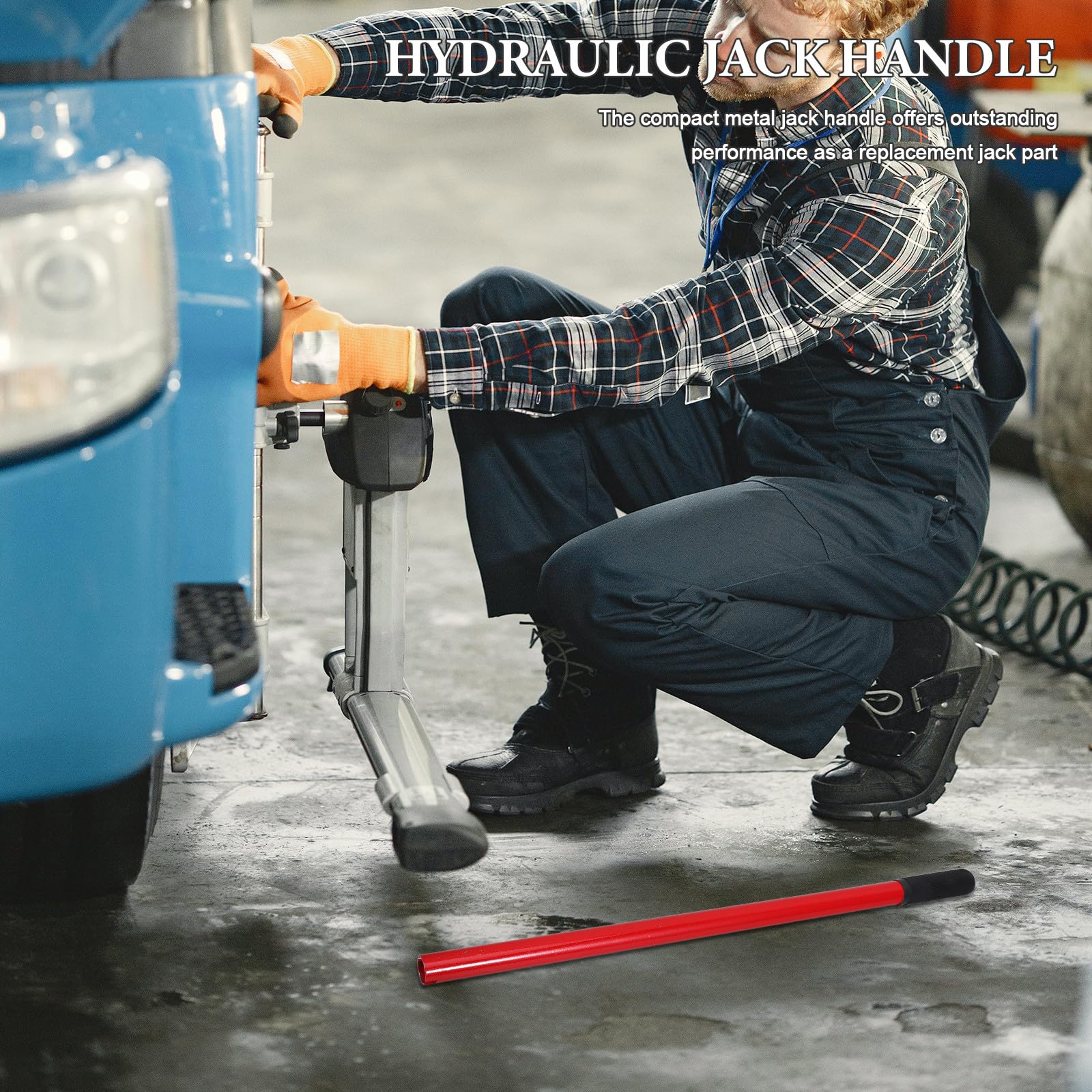 DOITOOL 2 szt. wymiennych uchwytów podnośnika - 20-32 tonowe hydrauliczne podnośniki samochodowe do ciężkich zastosowań, dźwignia do podnoszenia i opuszczania - akcesoria samochodowe