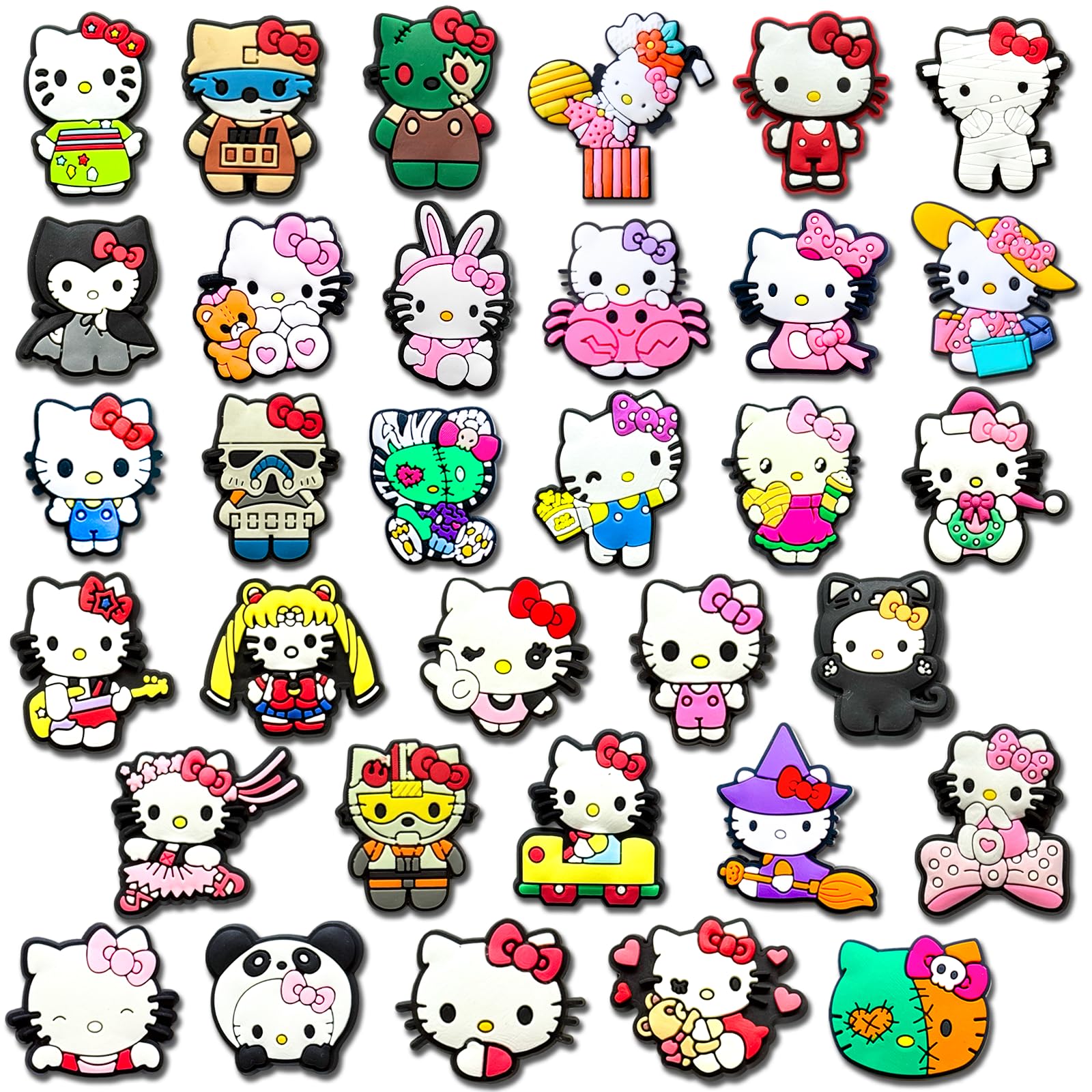 Cartoon Croc Charms for Shoe, Cartoon Shoe Charms for Clogs Sandals Decoration