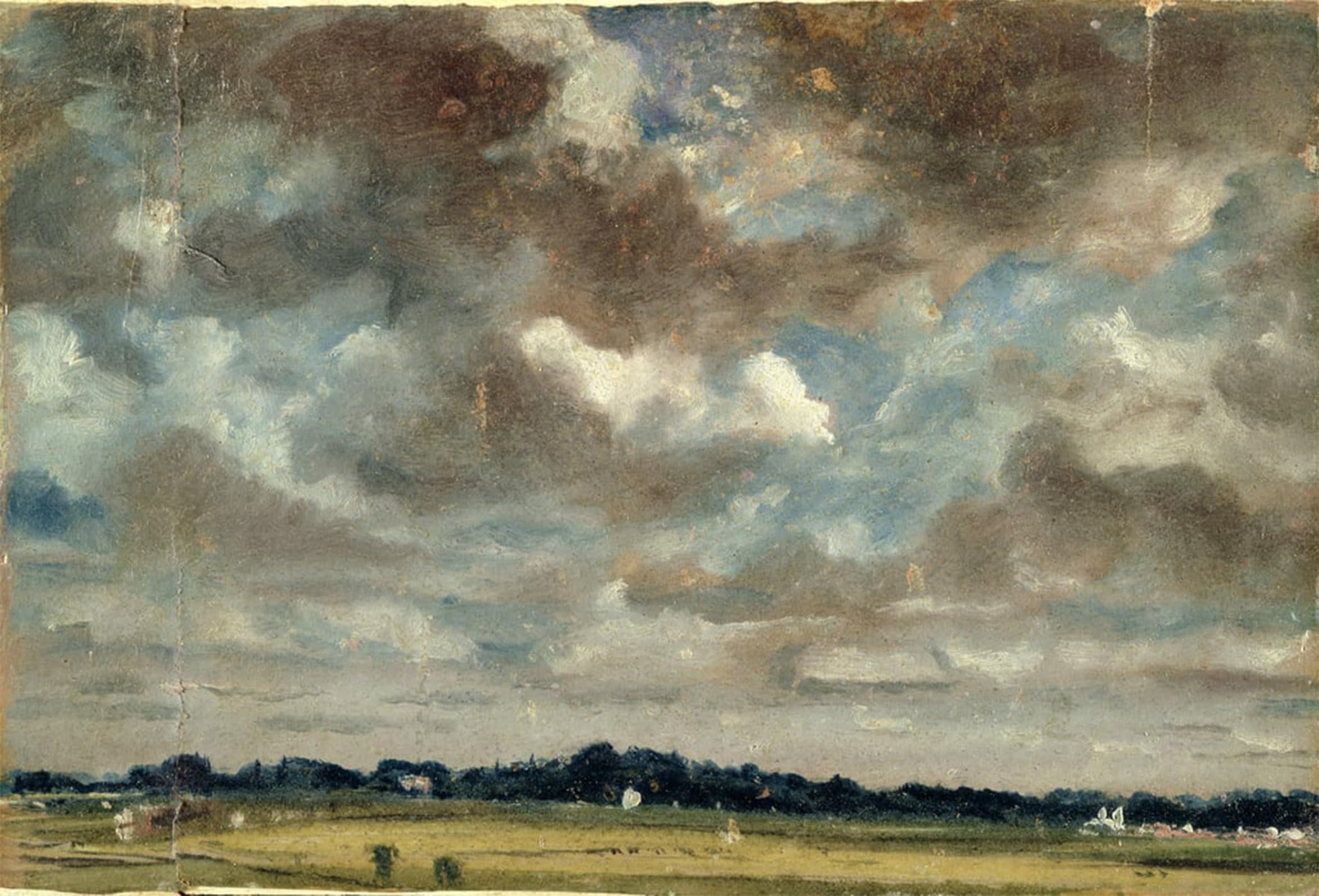 ARTXLXXBN Famous Print Painting Colorful Art Print Extensive Landscape with Grey Clouds by John Constable Canvas Art Decorations for Home Decor 60x90cm