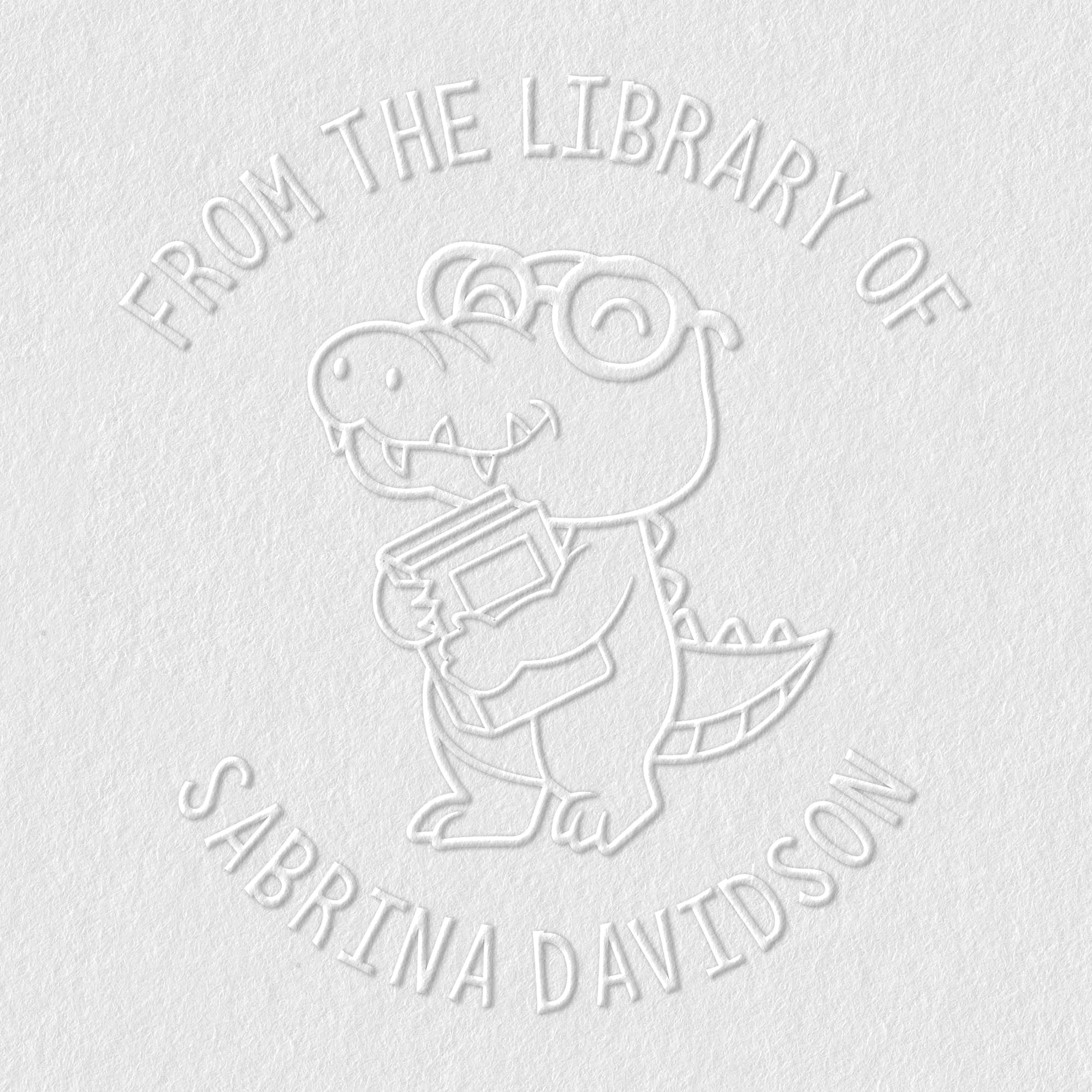 from The Library of Embossers & Stamps | Custom Embosser | Custom Stamp | Ex Libris | Great for Personalizing Books, Text Books and Journals and Other