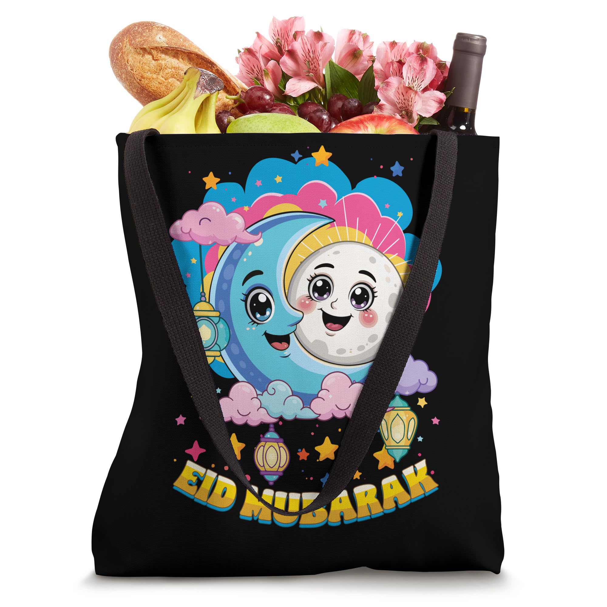 Eid Mubarak Happy Ramadan Islamic Holiday Muslim Kids Tote Bag
