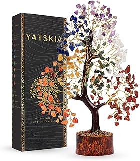 Yatskia 7 Chakra Tree Of Life, Crystal And Gemstones, Birthd