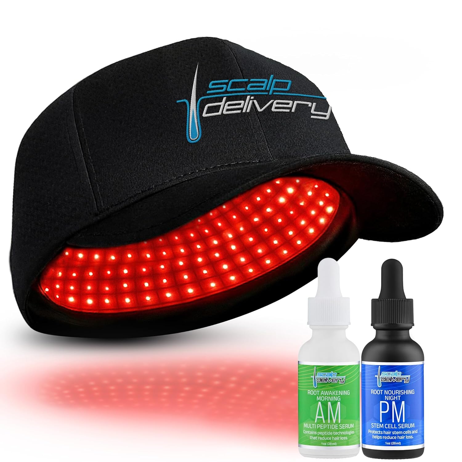 Aura 272 Laser Cap – FDA-Cleared Hair Growth Products for Men and Women – Hands-Free Low-Level Red Light Device for Scalp Stimulation and Hair Vitality + AM PM Peptide & Stem Cell Serum Aura 272 Laser Cap – FDA-Cleared Hair Growth Products for Men and Women – Hands-Free Low-Level Red Light Device for Scalp Stimulation and Hair Vitality + AM PM Peptide & Stem Cell Serum