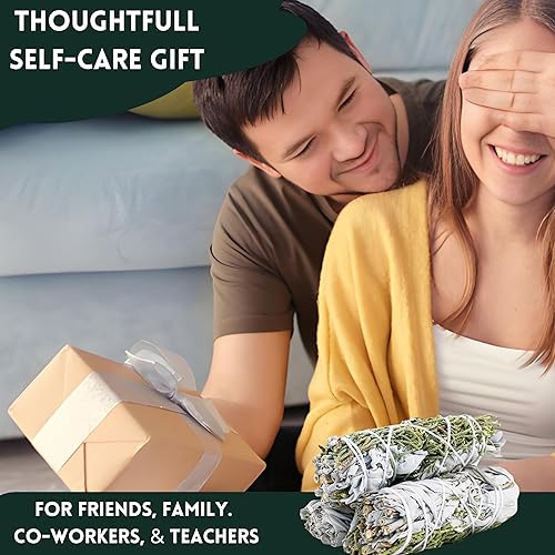 Vista 43 de Paquete de 3 barras de mezcla de salvia blanca para limpieza, meditación, yoga y manchas, salvia blanca orgánica mezclada con canela, copal, ruda