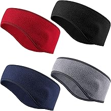4 Pieces Kids Fleece Headband Winter Ear Headbands Warmer Ear Muff for Child Outside Sporting Running