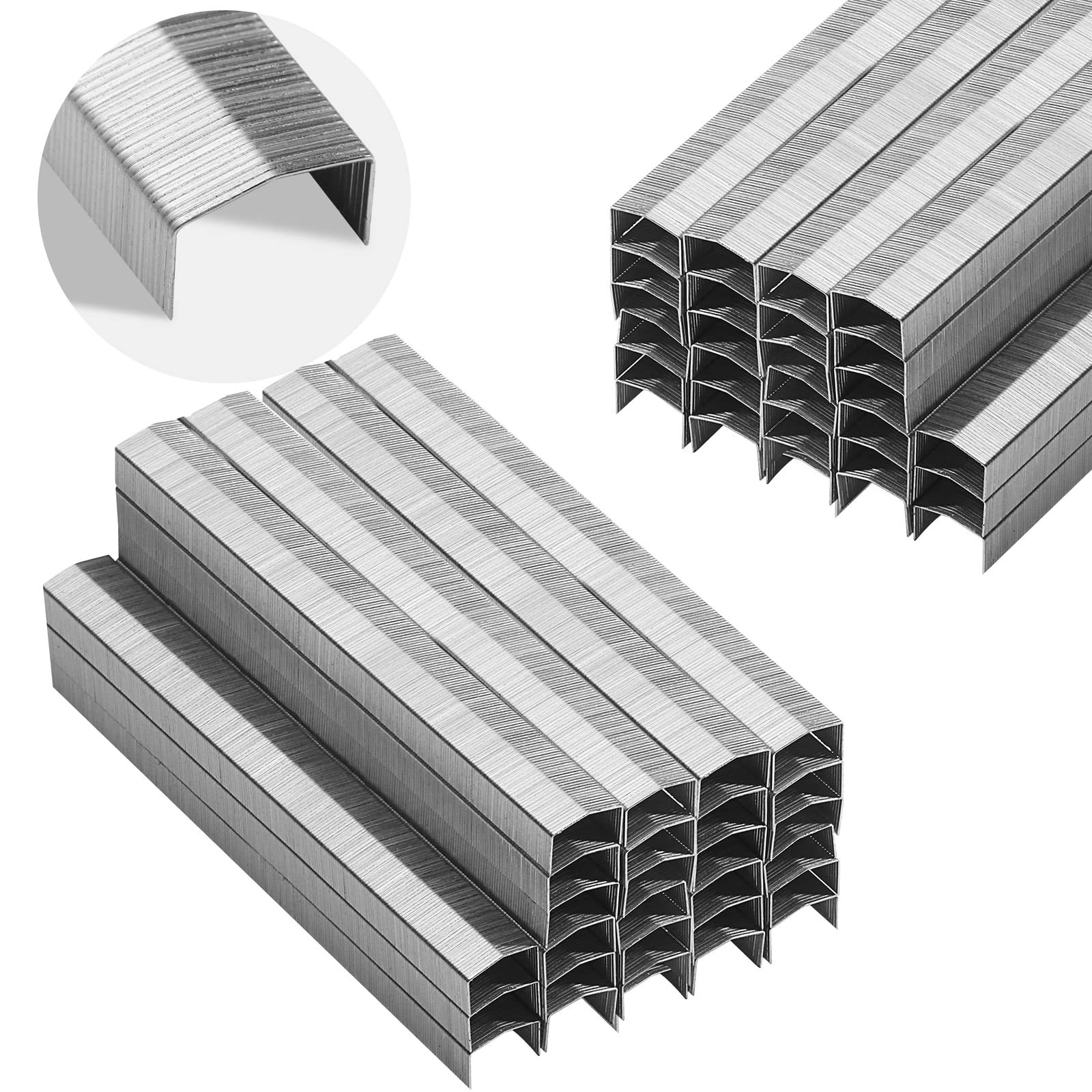 30000 Pieces B8 Crown Staples Standard Staples Heavy Duty Staples 1/4 Inch Leg Length for B8 Staplers Home School Office