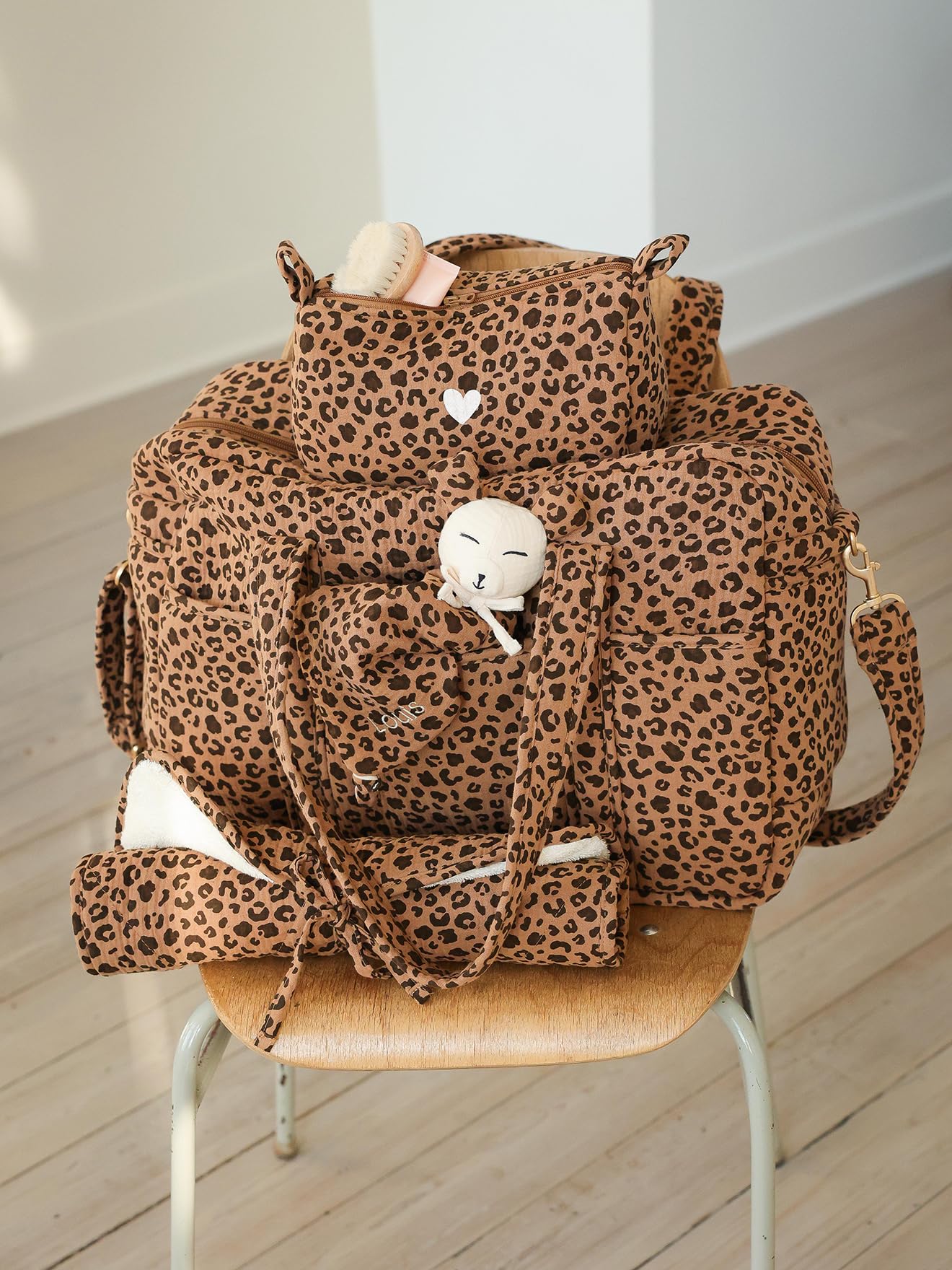 ENVIE DE FRAISE Sac à langer léopard beige TU