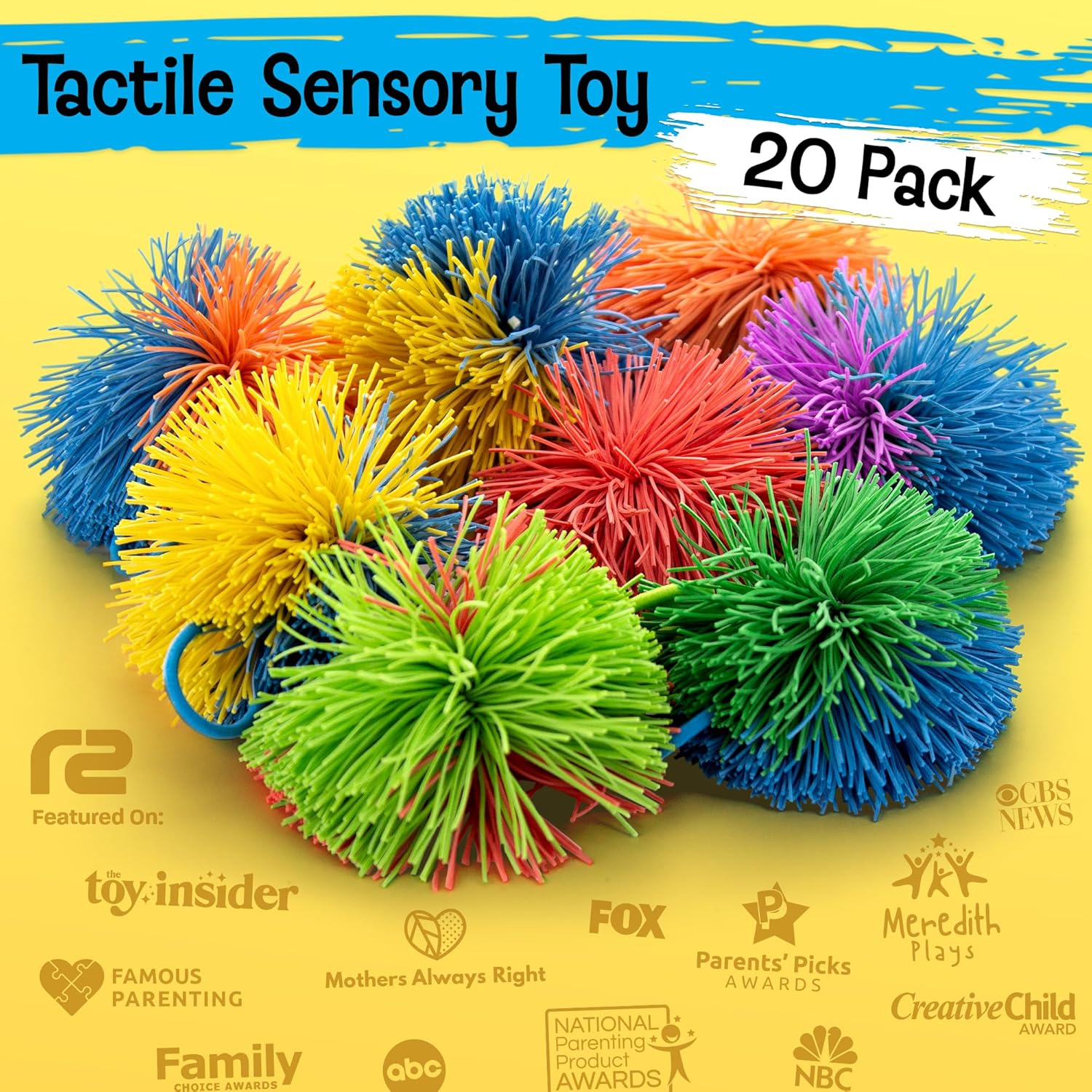 Stringy Balls & Fidget Toys 20 Pack - Fun Easter Gifts for Kids Classroom School - Toddler Birthday Gifts for Boys & Girls - Sensory Easter Party Favors 3 4 5 6 7 8 + Year Old Gift Idea - Image 2