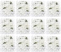 Vista 37 de Arreglo de flores artificiales para decoración de paredes; paneles decorativos con hortensias artificiales para el hogar, fiestas, bodas, Navidad