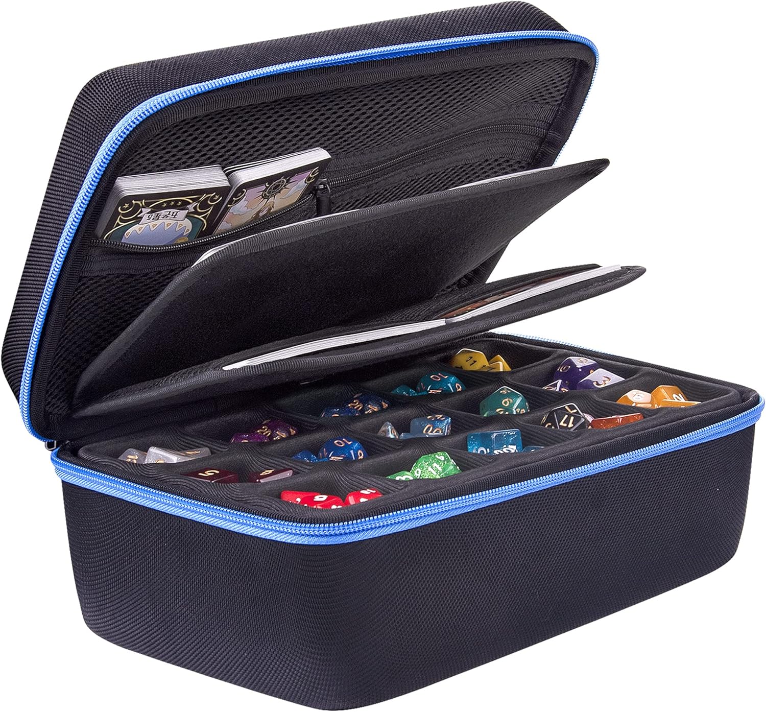 SIQUK Bandeja para Dados Compatible con Juego de Dados DND, Caja para Dados Estuche para Dados Estuche de Almacenamiento para DND RGP Dados Juegos de Mesa
