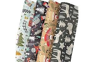Huaxie Christmas Wrapping Paper for Kids