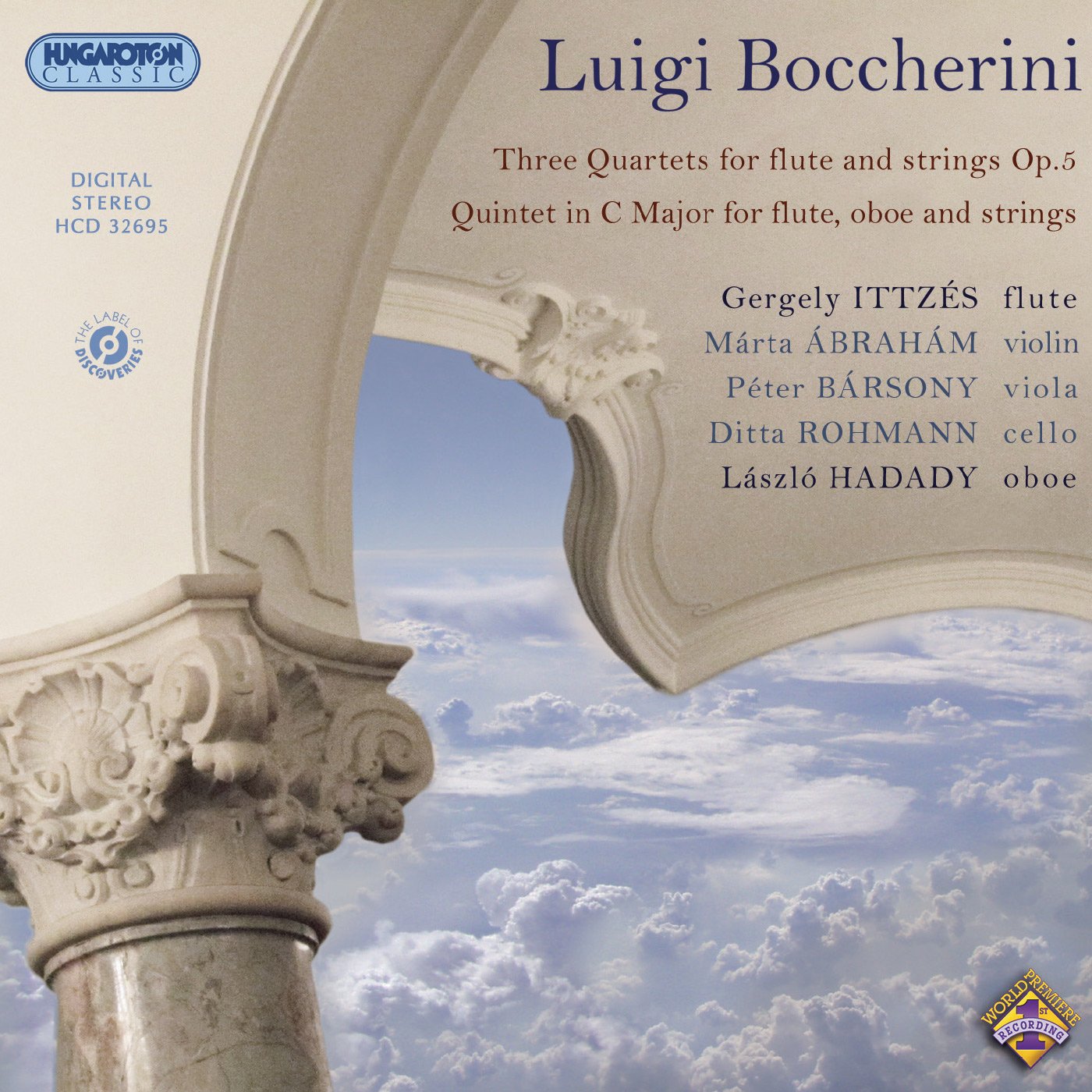 Boccherini: 3 Quartets for Flute & Strings Op.5
