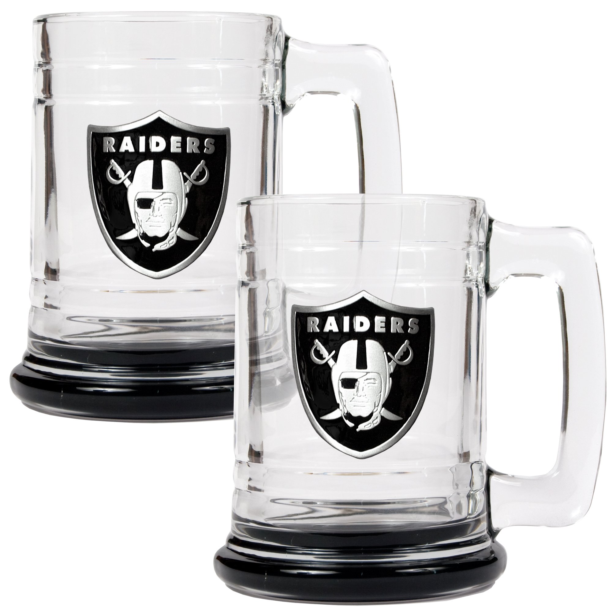 Great American Products NFL unisex 2pc Color Accented Glass Tankard Set