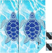 KUOGAS Strandtuch XXL 2er Set 90×180 cm,Groß Schnelltrocknendes Mikrofaser Handtuch, Sandfrei Badetuch,Stranddecke Damen strandhandtuch