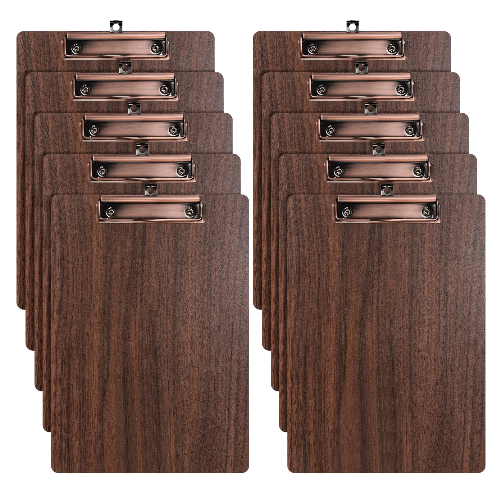 DONGLI 10 Pack Clipboard A4,Wooden Clip Board with Low Profile Clip โ image 1