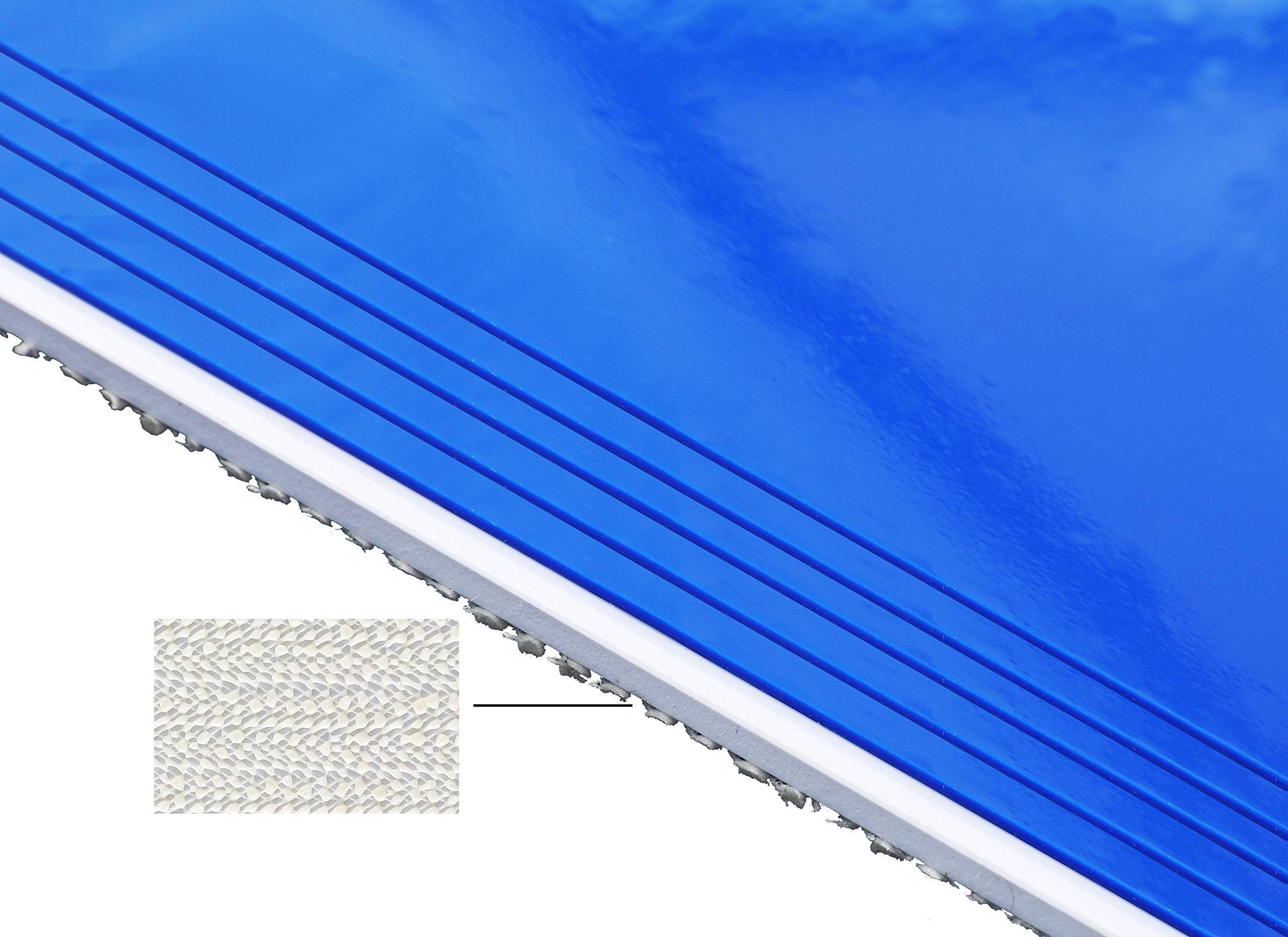 Vepping Lude Sticky Mats with Non-Slip Base, 1 Frame + 5 Pads (150 Sheets Total), 24"x36" Blue Heavy Duty 50-Micron Tacky Floor Mat for Cleanroom, Construction & Industrial Shoe Dirt Control