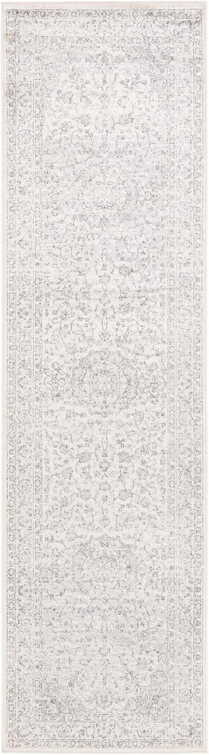 SAFAVIEH Atlas Collection Runner Rug - 2'2" x 8', Ivory & Beige, Vintage Oriental Distressed Design, Non-Shedding & Easy Care, Ideal for High Traffic Areas in Living Room, Bedroom (ATL960A)
