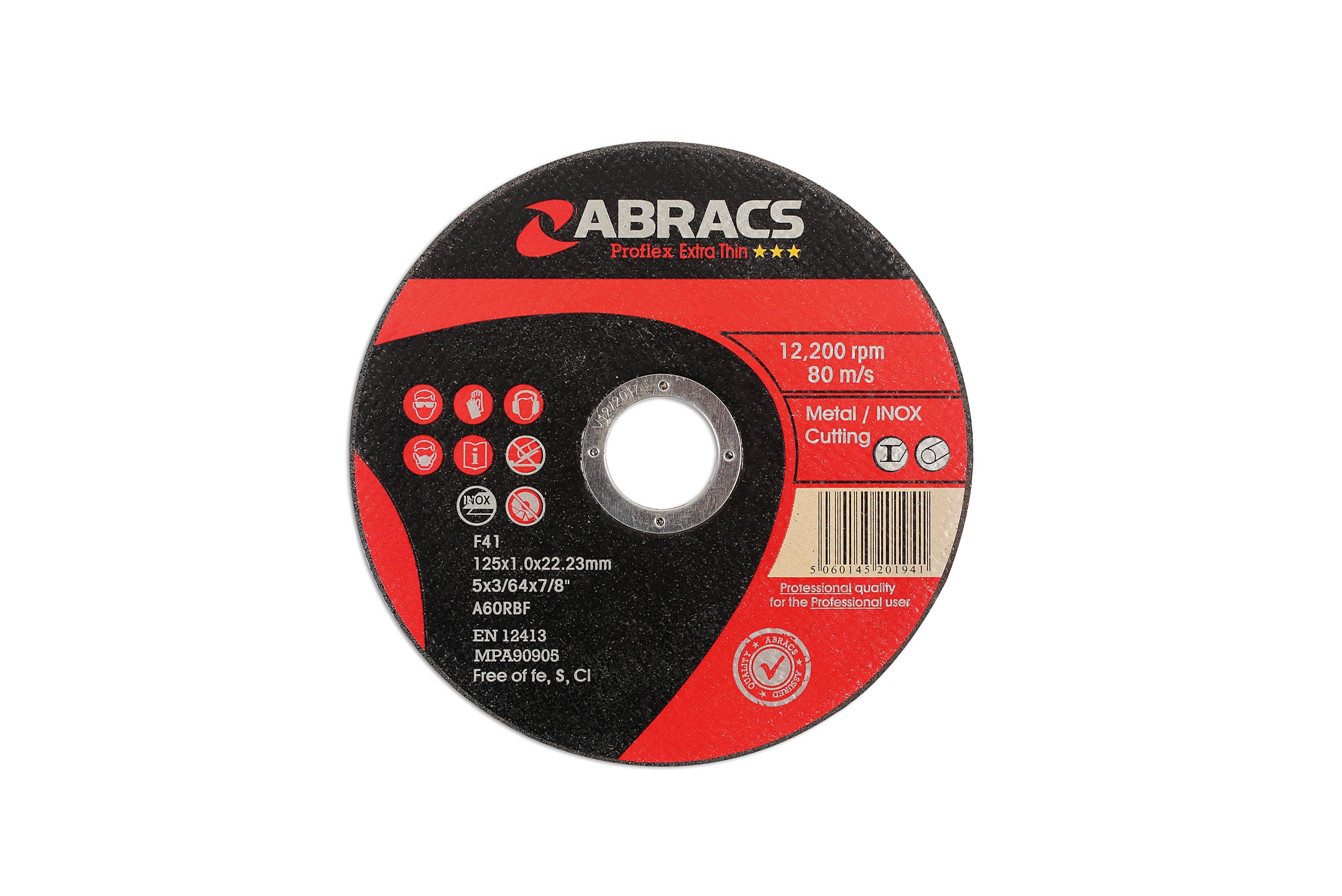 Connect 32054 Abracs 125mm x 1.0mm Thin Cutting Discs 10pc