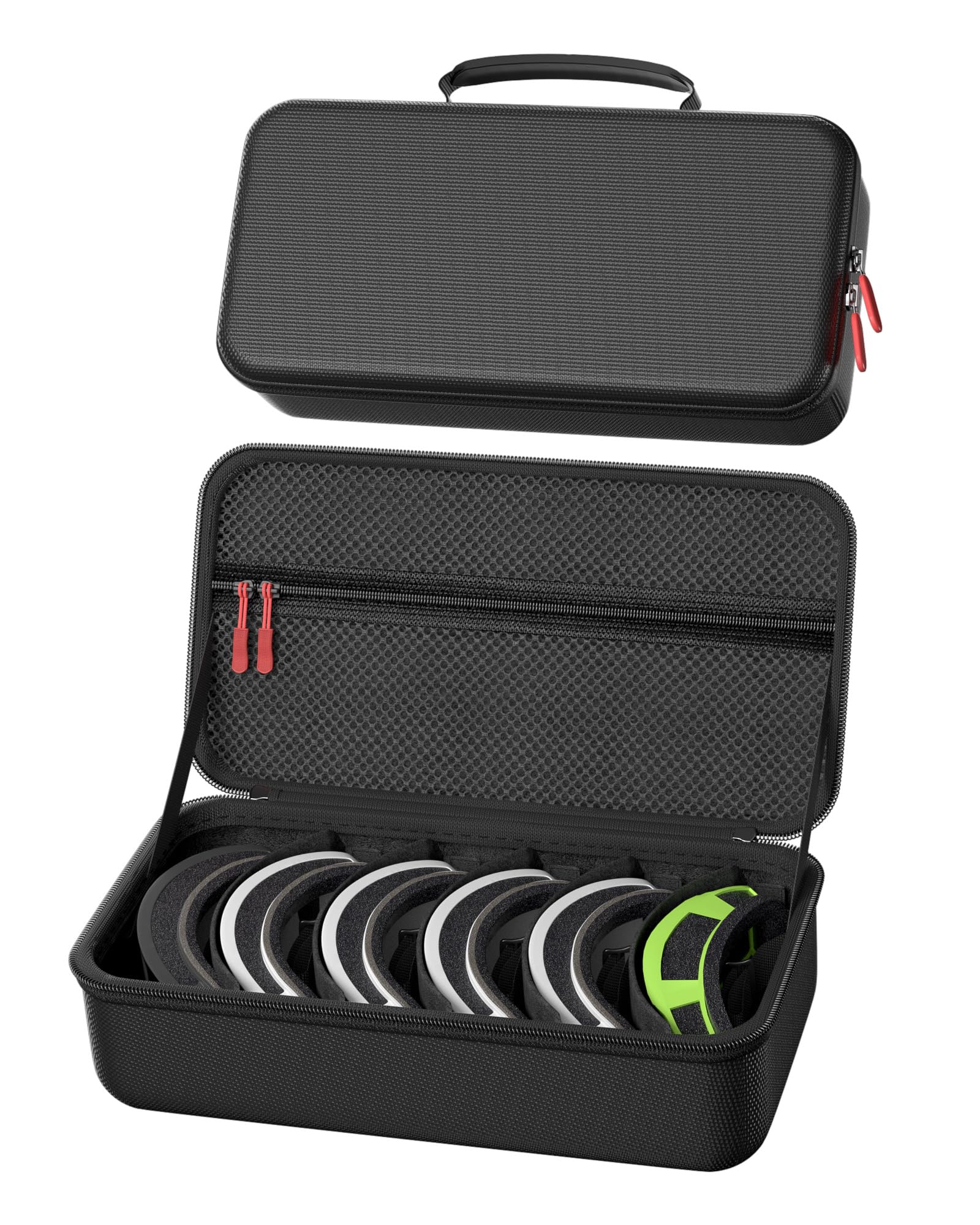 ProCase Grand Étui à Lunettes de Ski, Housse Rigide et Rangement Protégé Masque de Ski avec Poignée, Boîte pour Masque, Sac de Transport Goggle Case Protection
