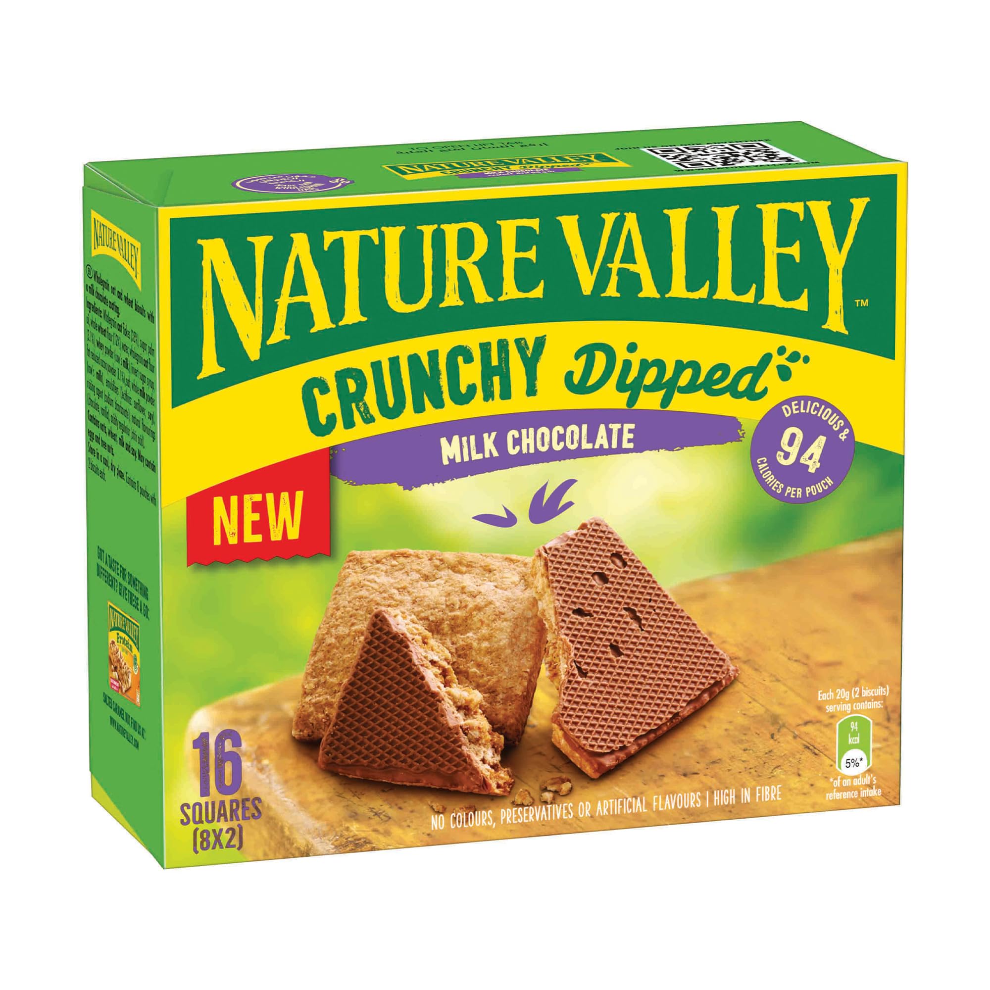 Crunchy Dipped Milk Chocolate 20g, 8 bars