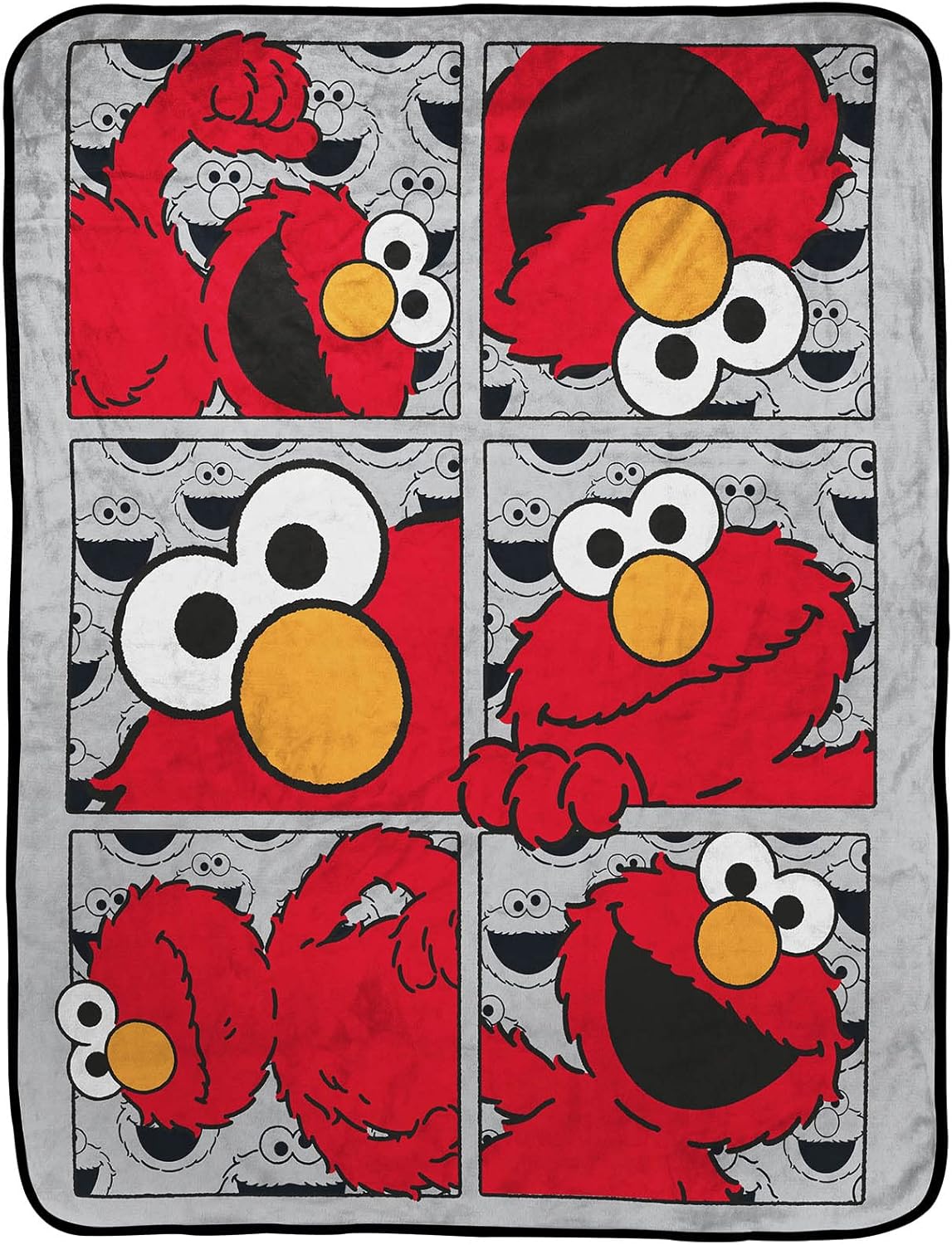 Jay Franco Sesame Street Hip Elmo Throw Blanket – Measures 40 x 50 inches, Kids Bedding – Fade Resistant Super Soft Fleece