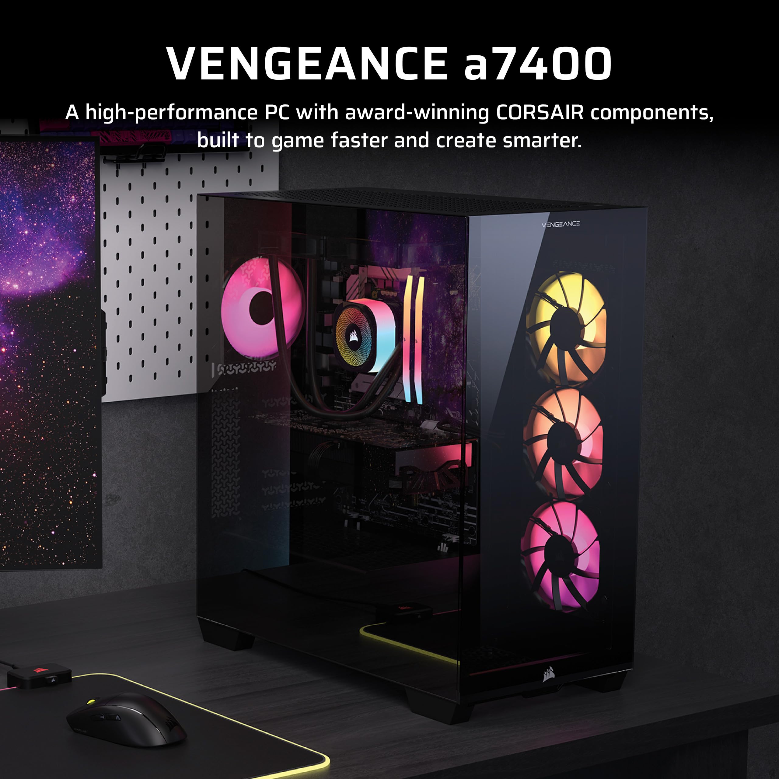 Amazon.com: Corsair Vengeance a7400 Gaming PC – Liquid Cooled AMD