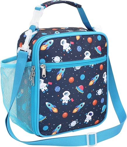 Miniatura 25 de Bolsa de almuerzo Bagseri para niños - Lonchera para niñas aislada, a prueba de fugas y reutilizable con soporte para botella de agua, lonchera para