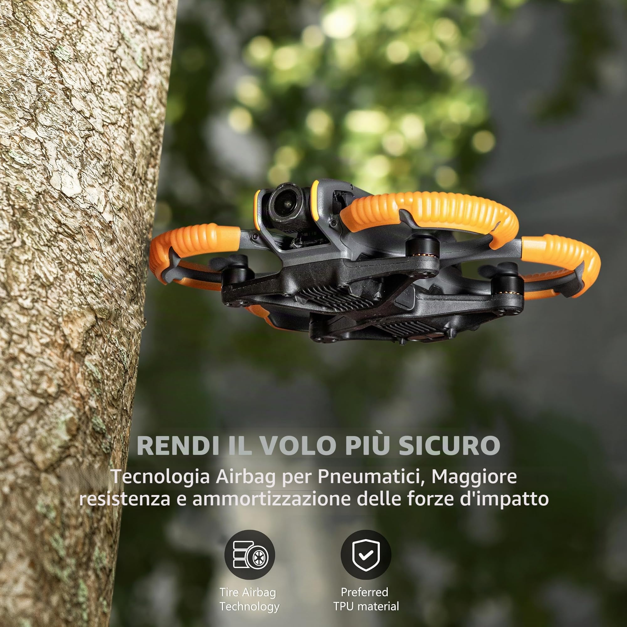 STARTRC avato Protezione dell'elica per DJI Avata 2 Paraurti protettivo anti-collisione Fly More Accessori Combo (arancione)