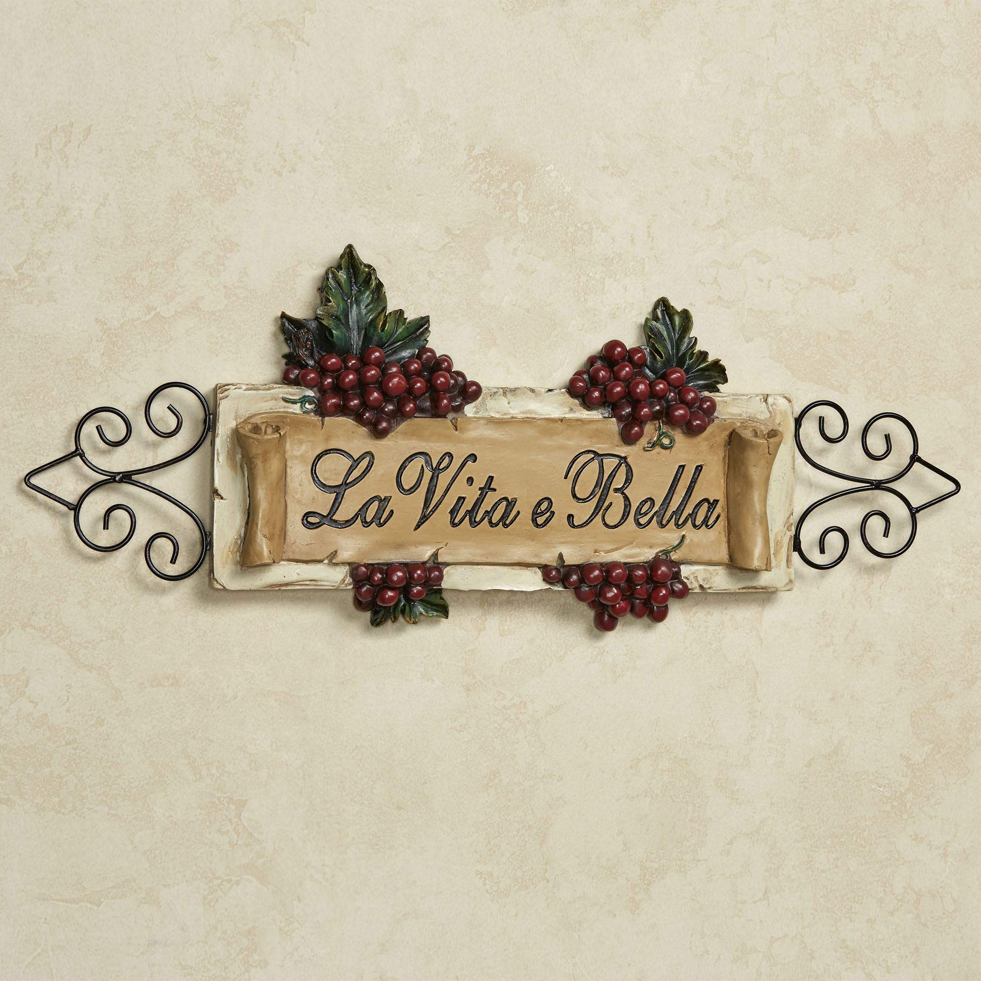 Touch of Class La Vita E Bella - Placa de Pared, diseño Vintage