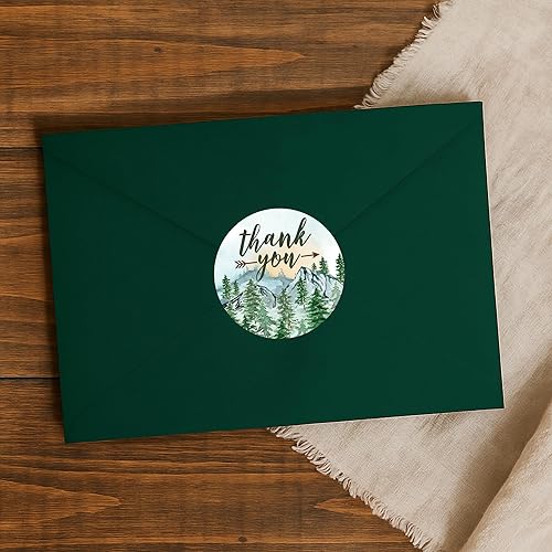 Miniatura 6 de Little Adventurer - Etiquetas de agradecimiento para fiesta de baby shower, sellos de sobres temáticos de aventura silvestre, calcomanías para