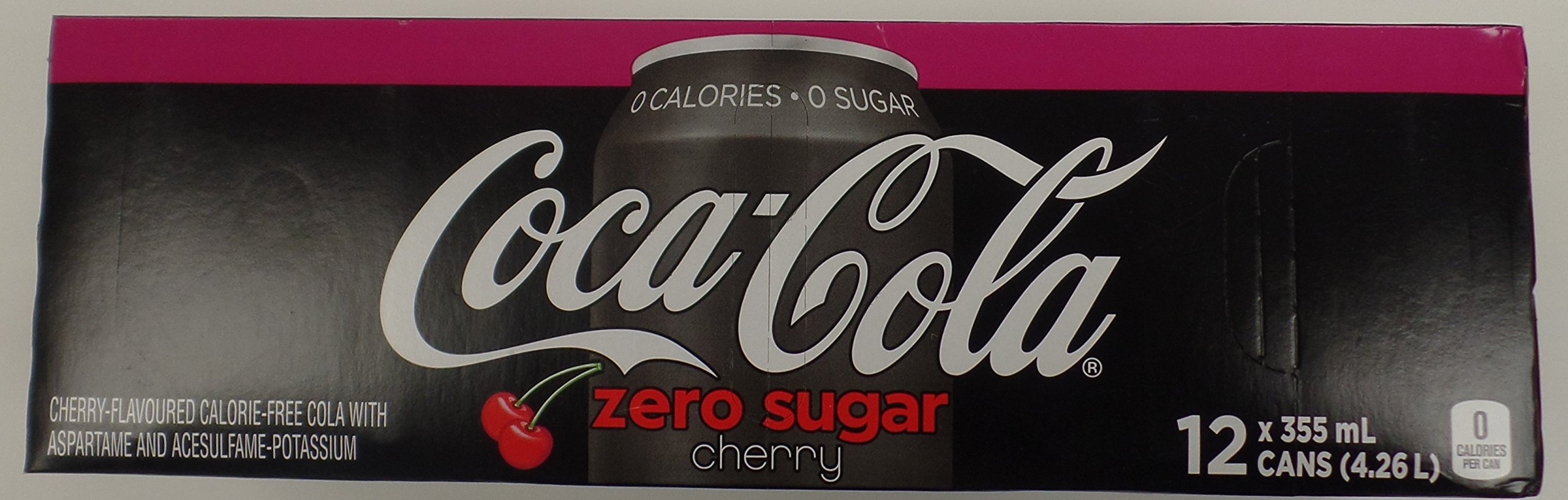 Coca-Cola Cherry Zero Fridge Pack Cans, 355 mL, 12 Pack : Amazon