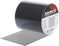 Vista 11 de by.RHO Kit de cinta para reparación de mosquitero (Negro, 2" x 4,6 m) para desgarros y agujeros en mosquiteros de ventana y puerta. Cinta adhesiva