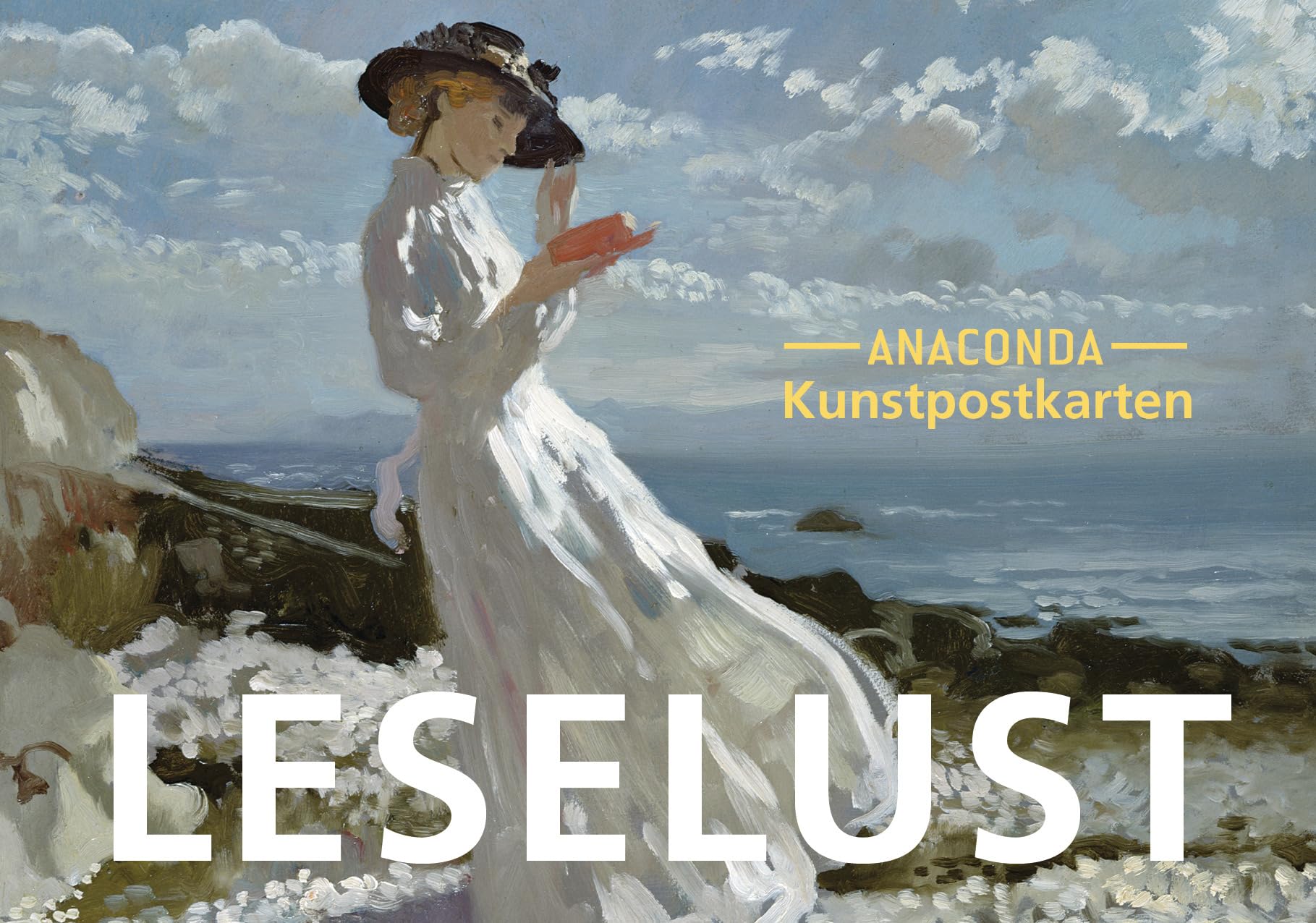 Postkarten-Set Leselust: 18 Kunstpostkarten aus hochwertigem Karton. ca. 0,28€ pro Karte
