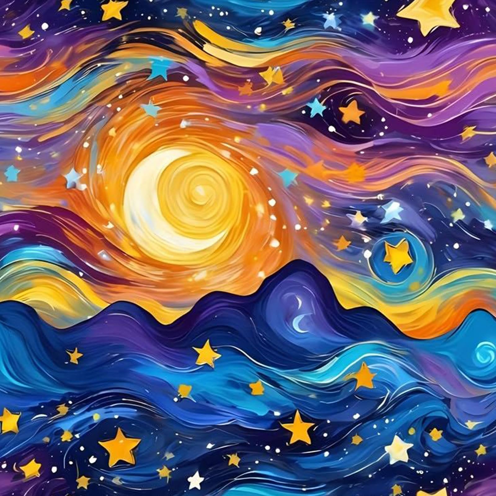 Fountor Diamond Painting Erwachsene, DIY 5d Diamond Painting Bilder