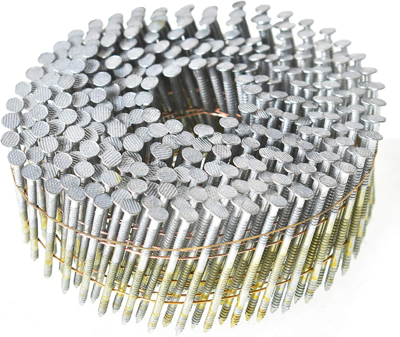 2 Inch 3600 Count Siding Nails 15-Degree Wire Collated Coil Full Round Head Hot-Dipped Galvanized Siding Nailer