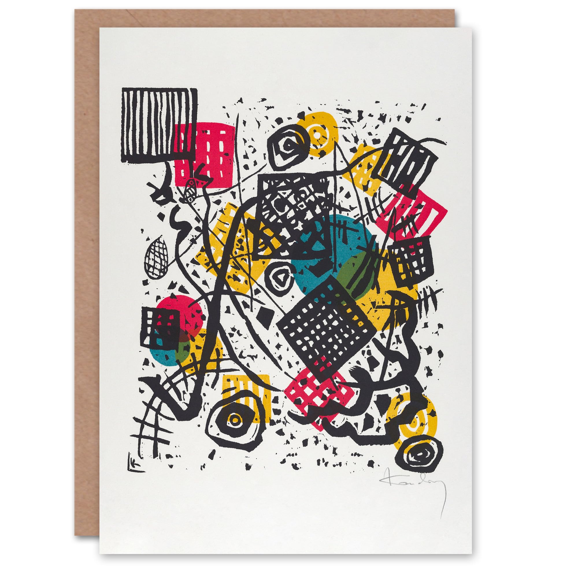 Artery8 Wassily Kandinsky Art Card Small Worlds V Abstract Painting