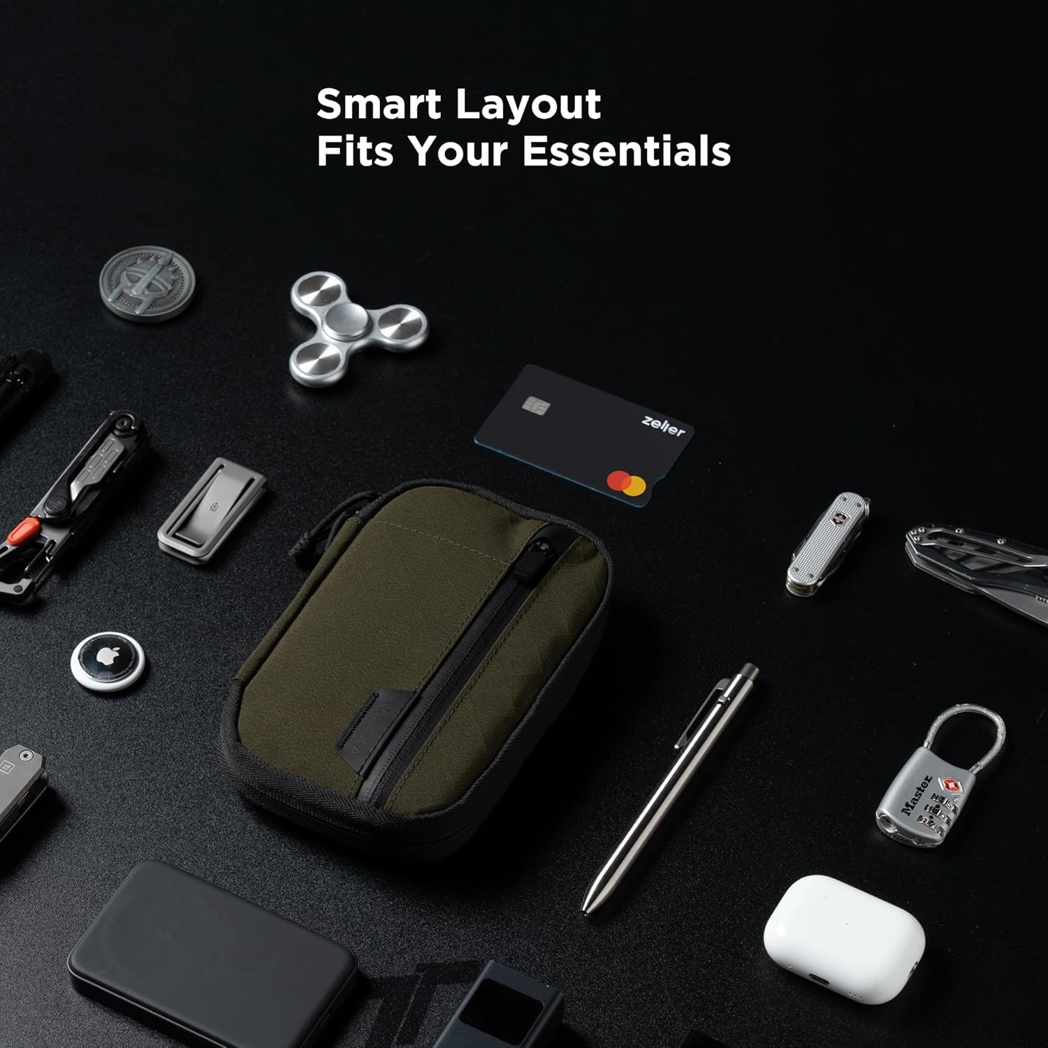 ALPAKA Admin Pouch Pro - Small Tool Pouch with Smooth Zipper, Weatherproof Storage for Electronics, Cables, EDC Organizer, Travel Accessories - Image 7