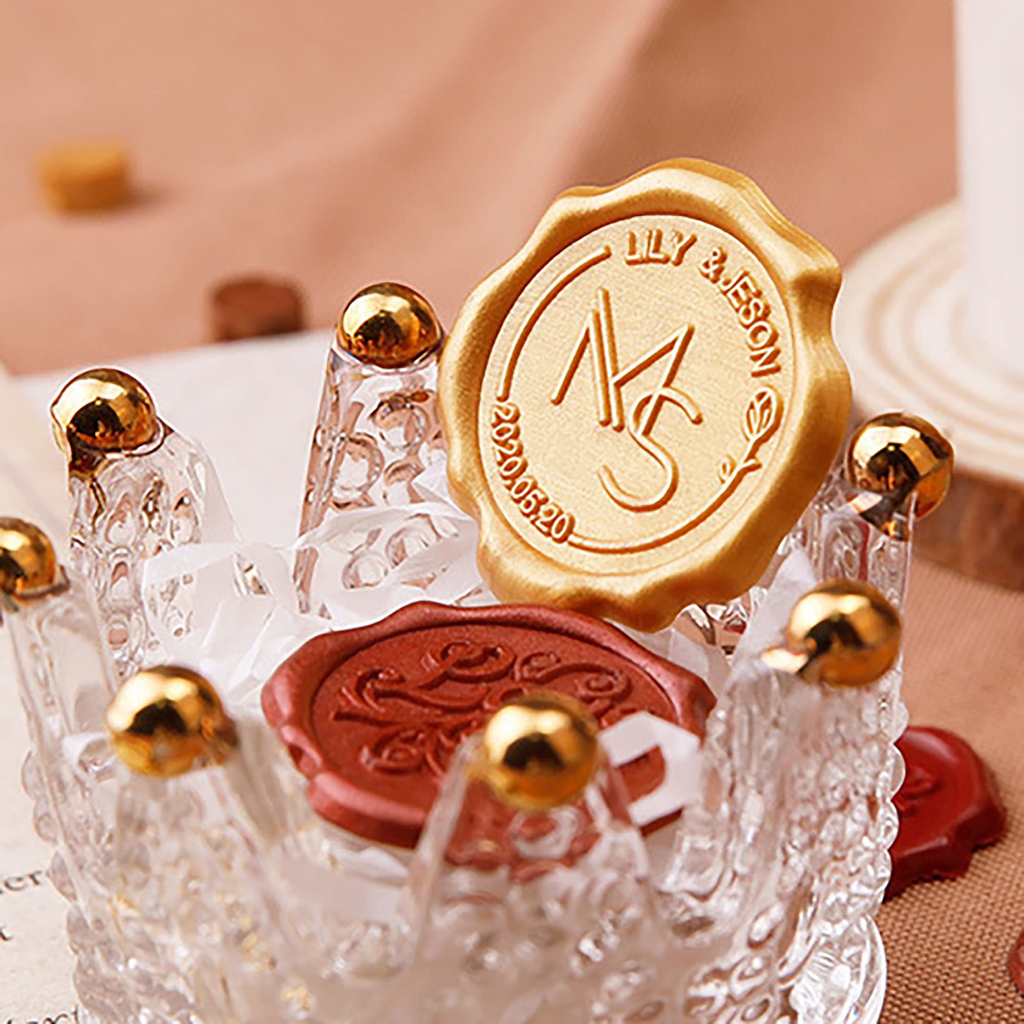 CRASPIRE Custom Wax Seal Stamp Logo Name Picture Ireland
